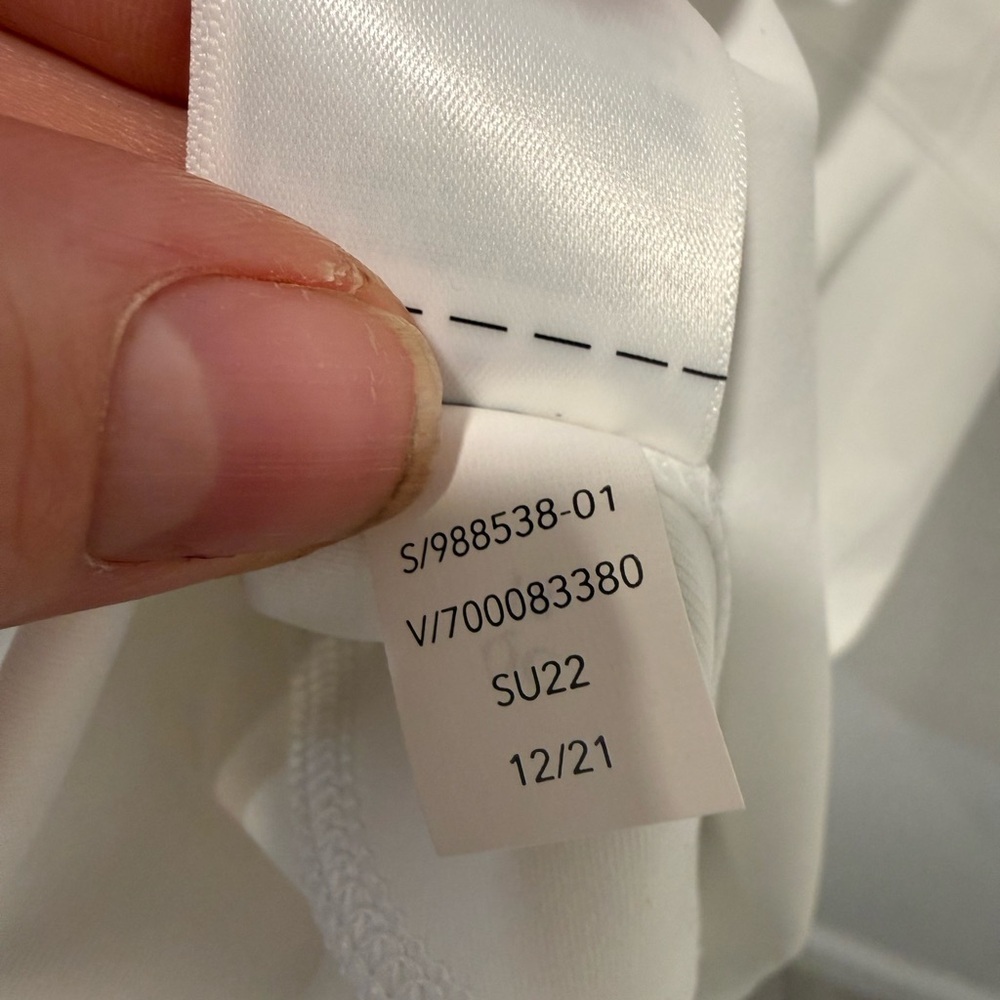 Athleta Ace Tennis Dress Womens White 1/4 Zip Sleeveless Athletic - Picture 4 of 7